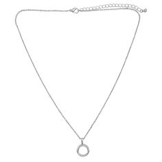 "Get the Rhodium Cable Necklace with Circle Charm Holder by Bead Landing™ at Michaels. Featuring a circle pendant that allows you to switch out charms, it's perfect for daily wear. Show off all your cute charms with this stylish necklace. Featuring a circle pendant that allows you to switch out charms, it's perfect for daily wear. Details: Rhodium colored 20\" (50.8 cm) long with 3\" (7.6 cm) extender 1.6 mm link size 1 necklace Iron, brass and zinc alloy Nickel free | Rhodium Cable Necklace wit Everyday Metal Charm Necklace With Round Pendant, Everyday Metal Charm Necklaces With Round Pendant, Everyday Round Metal Charm Necklaces, Minimalist Charm Necklace With Lobster Clasp And Round Pendant, Minimalist Charm Necklace With Round Pendant And Lobster Clasp, Nickel Free Metal Necklaces, Nickel-free Circular Metal Necklace, Adjustable Round Charm Necklace With Lobster Clasp, Metal Charm Necklace With Round Pendant