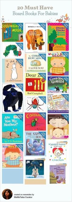 children's books with the title 20 must have board books for babies written and illustrated by