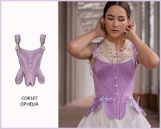 the corset ophelia is designed to be worn in different styles and colors