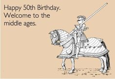 Funny 50th Birthday Cards, Free Birthday Cards, Funny 50th Birthday, Birthday Puns, Fifty Birthday