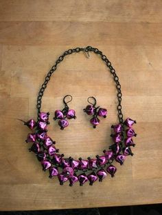 Check out this item in my Etsy shop https://www.etsy.com/listing/869958865/40s-50s-style-pink-and-black-inspired Black Retro Handmade Jewelry, Retro Black Handmade Jewelry, Retro Dangle Jewelry For Party, Handmade Pink Evening Jewelry, Handmade Pink Jewelry For Evening, Purple Vintage Jewelry For Party, Retro Handmade Pink Jewelry, Vintage Party Necklaces With Matching Earrings, Vintage Party Necklace With Matching Earrings