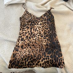 Nwt Nastygal Leopard Print Satin Dress. Size Us 4 Leopard Print Dress Short, Leopard Print Mini Dress, Leapord Print Dress, Print Satin Dress, 2000 Style, Printed Satin Dress, Cheetah Dress, 2000 Fashion, Y2k Dresses