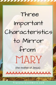 mary with the text three important characteristics to mirror from mary