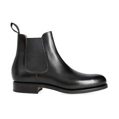 BLACK CHELSEA BOOTS FOR MEN'S Classic Ankle Boots With Reinforced Heel, Classic Black Ankle-high Heeled Boots, Classic High Ankle Moto Boots With Reinforced Heel, Classic Moto Boots With Reinforced Heel, Classic Chelsea Boots With Reinforced Heel For Winter, Classic Winter Chelsea Boots With Reinforced Heel, Classic Heeled Boots With Reinforced Heel, Winter Chelsea Ankle Boots Goodyear Welted, Classic High Ankle Chelsea Boots For Fall