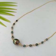 "Looking for something unique and different? This beautiful necklace displays a nice and small Tahitian Pearl paired with small and dainty tahitian keshis pearls . ✨This Listing is for Sterling Silver. For the Gold-filled necklace is click on the following link: Length : 17-18\" if you need a different size please specify at checkout . There is an extender on the back to make it more versatile and can be adjusted slightly about 1\" . Description ✨Tahitian pearls: Size : 8-9mm small and dainty si Single Strand Tahitian Pearl Jewelry With Round Beads, Handmade Tahitian Pearl Necklace Gift, Gold Necklace With Tahitian Pearl Round Beads, Tahitian Pearl Necklace With Single Strand Of Round Beads, Tahitian Pearl Single Strand Necklace, Tahitian Pearl Chain Necklace With Round Beads, Tahitian Pearl Chain Necklace, Tahitian Pearl Drop Necklace With Round Beads, Elegant Handmade Tahitian Pearl Necklace