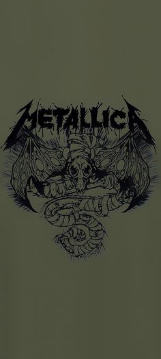 the cover art for metallic's album, featuring an image of a demon with horns and