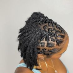 Short Loc Styles For Women Summer, Styles For Short Starter Locs For Women, Retwist And Style On Short Locs, Locs Short Hairstyles For Women, Short Loc Hairstyle Women, Locs Up Do Hairstyles For Women, Loc Styles For Short Locs Black Women, Lox Retwist Styles, Cute Retwist Styles For Women