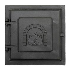 an image of a black fire place on a white background