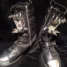 14.5 Height 3.5 Inch Platform Note: Item Will Be Dolled Up Before Shipping :) Shoes Demonia, Demonia Boots, Demonia Shoes, Black Platform Boots, Thrift Finds, Black Platform, Platform Boots, Women Shoes, Boots