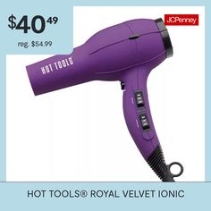 You'll love this hair dryer and attachments to give you professional salon quality results at home. metal, plastic and rubber 1875 watts—high airflow and maximum heat direct ION TECHNOLOGY 2 speed / 6 heat combinations with separate switches for total control of heat and airflow cool shot for setting the style comfortable, rubberized handle removable lint filter for easy cleaning, longer motor life lightweight—only 16 oz. nozzle diameter 1¾” attachments: concentrator and pik strong airflow—710 … Ionic Hair Dryer, Style Comfortable, Hair Dryers, Hot Tools, Fun Shots, Styling Tools, Hair Tools, Hair Dryer, Easy Cleaning