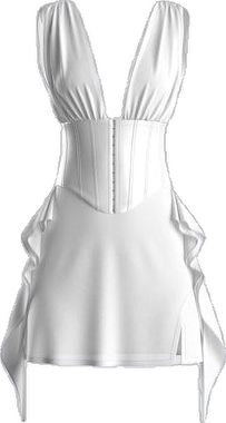 White Satin Corset, Satin Corset Top, Satin Corset, Chiffon Mini Dress, White Chiffon, White Satin, 2 Piece Set, Corset Top, Chiffon