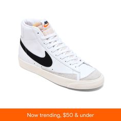 in stock High Top Nike, Nike High Tops, Cute Nike Shoes, Trail Blazers, Blazer Mid, Cute Nikes, Swag Shoes, Nike Blazer, Dream Shoes