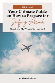 an airplane flying in the sky with text that reads, your ultimate guide on how to prepare for staying ahead check out my website to find out