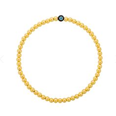 3mm 14k gold-filled bracelet with black mother-of-pearl evil eye Gold Single Strand Spiritual Bracelet, Spiritual Beaded Yellow Gold Bracelets, Spiritual Yellow Gold Hand-strung Beaded Bracelets, Gold Evil Eye Bracelet With Round Spacer Beads, Gold Evil Eye Bracelet With Spacer Beads, Gold Spiritual Evil Eye Bracelet Hand-strung, Spiritual Yellow Gold Beaded Bracelets With Gold Beads, Spiritual Gold Bracelets With Evil Eye, Gold Beaded Bracelets With Evil Eye