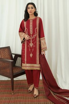 Jazmin Savy Red Summer Ready To Wear – Sara Clothes Red Kameez Shalwar, Red Printed Lawn Suit For Wedding, Wedding Lawn Suit In Red With Printed Details, Traditional Printed Unstitched Suit For Formal Occasions, Formal Red Sets With Printed Motifs, Elegant Digital Print Suits For Eid, Traditional Red Unstitched Suit With Digital Print, Elegant Wedding Suits With Digital Print, Elegant Printed Unstitched Suit For Formal Occasions