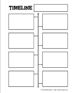 the time line worksheet for students to practice their writing and drawing skills on