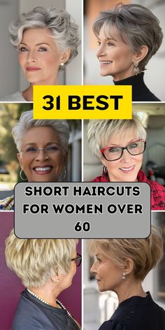 Embrace your style with the best pixie haircuts for older women, featuring 27 cute and trendy options. Whether you're over 50 or 60, these pixie cuts are designed for fine hair, curly hair, and gray hair, providing a youthful, easy-to-manage look. With options for round faces and glasses, these pixie styles offer versatility, from very short to layered cuts. Perfect for enhancing your natural beauty, these haircuts are both chic and practical. Short Textured Haircuts For Thick Hair, Short Feathery Haircuts, Shorter Haircuts For Fine Hair, Easy Short Haircuts For Thick Wavy Hair, Short Haircuts Ideas For Women, "bixie" Haircut 2024 Thin Hair, Short Haircuts For Women Over 60 With Fine Hair, Haircuts For Thinning Crown Women, Short Haircut Over 60