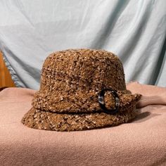 Nwt. Smoke Free Home. Never Worn. Buckle Accent Super Cute For Spring. Ships Same Day Or Next. Brown Fedora, Wool Cloche Hat, Pretty Hats, Floppy Sun Hats, Sun Visor Hat, Velvet Hat, Straw Sun Hat, News Boy Hat, Cloche Hat