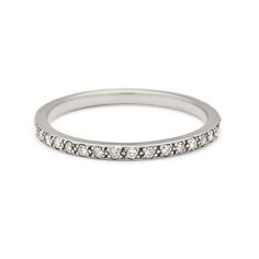 A band with white diamonds set in eternity around in white gold. Rose Yellow, Black Diamonds, Recycled Gold, Eternity Band, White Diamonds, Eternity Bands, White Diamond, Black Diamond, Diamond White