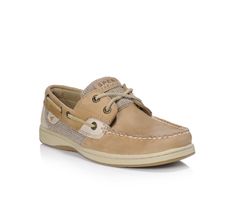 Dress the entire family in the Sperry Bluefish! This boat shoe is a classic wardrobe must anywhere you go. With a flexible outsole and padded collar, the Sperry Bluefish is so comfortable that you will have a hard time not making this your number one shoe! Leather upper,Genuine raw hide laces for authentic boat shoe styling,Updated cloth covered Comfort Memory Foam insole,Non-marking classic Sperry sipping for traction on wet or dry surfaces,Padded collar for comfort | Women's Sperry Bluefish Bo Boat Shoes With Removable Insole For Boating, Casual Boat Shoes With Cushioned Footbed, Comfortable Cushioned Round Toe Boat Shoes, Casual Round Toe Boat Shoes, Comfortable Boat Shoes With Textured Sole, Casual Boating Moccasins With Rubber Sole, Casual Moccasins With Rubber Sole For Boating, Comfortable Boat Shoes With Rubber Sole And Round Toe, Round Toe Moccasins With Rubber Sole For Boating