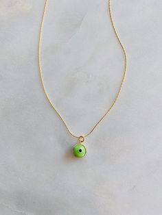 It’s all in the lil details💚 Gorgeous vibrant green evil eye on our gold plated gold snake chain. Such a fun piece to layer with⚡️ Length: 14-17” adjustable Green Adjustable Chain Charm Necklace For Everyday, Everyday Green Round Pendant Charm Necklaces, Adjustable Necklace With May Birthstone, Everyday Green Round Pendant Charm Necklace, Green Charm Necklace With Adjustable Round Pendant, Green Charm Necklace With Round Pendant And Adjustable Chain, Green Charm Necklace With Adjustable Chain For May Birthstone, Green Gold-plated Charm Necklaces With Adjustable Chain, Trendy Green Charm Necklace For Gift