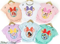 Princess Mickey Ears, Tangled Shirt, Rapunzel Shirt, 80s Disney, Disney Princess Inspired Outfits, Disney Princess Shirt, Family Disney Shirts Matching, Princess Inspired Outfits, Disney Princess Shirts