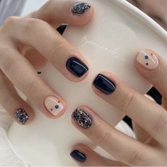 Extra Short Nails, Cute Nail Colors, Wow Nails, Asian Nails, Hippie Nails, Sassy Nails, Round Nails, Shellac Nails, Pretty Nail Art