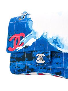 Chanel Vintage surf line quilted CC shoulder bag Dream Bags, Accessories Inspiration, Vintage Surf, Shopping Chanel, Chanel Vintage, Vintage Chanel, Blue Bags, Clutches, Dream Closet