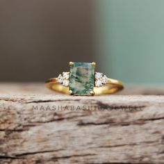 Natural Moss Agate Ring, Solitaire Engagement Ring, 18k Gold Plated Ring, Emerald Cut Gemstone Ring, Dainty Weeding Ring, Promise Women Ring SHOP LINK:- https://www.etsy.com/shop/MaaShabashibaJewell?ref=seller-platform-mcnav 》D E T A I L S《 Gemstone: Natural Moss Agate Gem Color: Green Gem Shape: Emerald Cut Gem Category: Cut Metal: 925 Sterling Silver Purity: 925 Parts Per 1000 Setting Type: Prong Silver Polish: High Ring Size: All Size Available Please note that there Can be slight variations Emerald-cut Tourmaline Wedding Jewelry, Emerald Cut Tourmaline Wedding Jewelry, Moss Agate Gemstone Rings For Wedding, Moss Agate Gemstone Rings For Anniversary, Anniversary Moss Agate Gemstone Rings, Tourmaline Gemstone Ring For Wedding, 14k Gold Emerald Ring With Gemstone Accents For Wedding, Yellow Gold Tourmaline Wedding Ring, Tourmaline Wedding Rings For May Birthstone