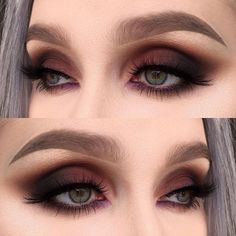 Eye Makeup Glitter, Classic Makeup Looks, Make Up Designs, Smoked Eyes, Classic Makeup, Smokey Eye Makeup Tutorial, Makeup Guide, Makeup Tricks