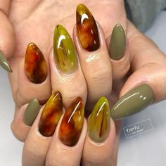 Fall Nail Art Ideas, Fall Nail Art, Brown Nails, Autumn Nails, Nail Art Ideas, Fall Nail, Dream Nails, Fire Nails