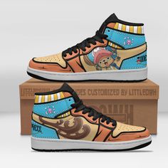 Tony Tony Chopper Anime Shoes Custom One Piece Jd Sneakers Lightweight construction with breathable mesh fabric provides a comfortable and flawless fit. Boot Sneakers, Tony Tony Chopper, Tony Chopper, Anime Shoes, Shoes Custom, Jordan Sneakers, Anime Gifts, Trending Sneakers, Trendy Sneakers