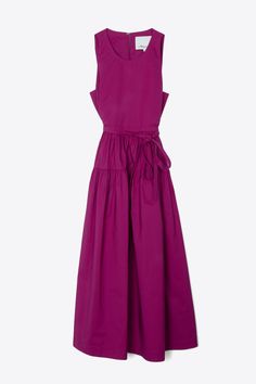 Dressy Summer Dresses, Mulberry Color, Belted Midi Dress, Perfect Pant, Cotton Blends Dress, Dry Clean Only, Women Trends, Phillip Lim, Tie Belt