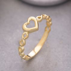 ★Heart and Infinity Ring, 14K Solid Gold Ring, Sterling Silver Infinity and Heart Ring, Love Ring, Mother's Day Gift, Valentine's Day Gift ★ ★ IMPORTANT SHIPPING & PRODUCTION DETAILS!! ★ RINGS: All rings are made to order at the selected size requested during checkout. I do not use a formula to determine ring sizing for wide bands (Unless noted within the listing) so if you select a size 6 and purchase 8-10 rings each ring will rest at the US ring size 6. All rings made at US ring sizes though y Valentine's Day Infinity Heart Ring, Gold Infinity Ring For Valentine's Day, Infinity Heart Ring For Valentine's Day Anniversary, Infinity Promise Ring For Valentine's Day, Valentine's Day Infinity Heart Ring For Anniversary, Infinity Rings For Wedding On Valentine's Day, Infinity Rings For Wedding And Valentine's Day, Infinity Heart Ring For Valentine's Day Promise, Infinity Heart Ring For Valentine's Day