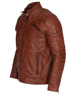 Vintage Brown Biker Leather Jacket on Sale at US Leather Mart. Buy Now! Luxury Leather Retro Biker Jacket, Luxury Brown Biker Jacket For Biker Events, Luxury Brown Biker Jacket For Workwear, Luxury Distressed Brown Biker Jacket, Luxury Vintage Brown Biker Jacket, Luxury Classic Distressed Brown Biker Jacket, Vintage Brown Biker Jacket For Fall Events, Vintage Brown Leather Biker Outerwear, Classic Vintage Brown Leather Biker Jacket