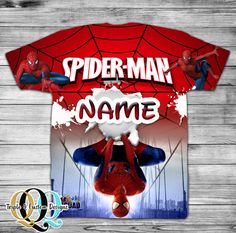 Spider Birthday Shirt - 100% Polyester Order Details 1. Choose your size 2. Add details (Design type: NAME) 3. (OPTIONAL) Upload 1-2 HIGH QUALITY photos. Photos that are low quality and/or have a filter may appear blurry on the sign. No screenshots or pictures of pictures. If you need to add additional photos or would like a size you do not see, please email info@tripleqcustomdesigns.com. 4. Add to Cart. CUSTOM SHIRT PROCESSING: Processing takes 5-7 business days. SHIPPING: Shipping is 3-5 busin Spiderman Shirt, High Quality Photos, Spiderman Birthday, Custom Shirt, Low Quality, Birthday Shirt, Sweet 16, Birthday Shirts, Custom Items