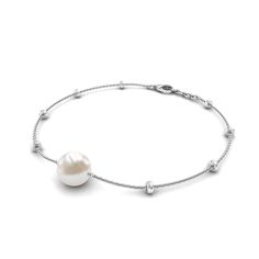 Product Details The Freshwater Pearl Chain Bracelet is a stunning piece of jewelry that exudes elegance and grace. Featuring a beautiful freshwater pearl as the centerpiece of the design, this bracelet is perfect for adding a touch of sophistication to any outfit. The delicate gold chain is complemented by a series of intricately crafted beaded accents that give the bracelet a unique and stylish look. The bracelet is handcrafted from high-quality materials and is designed to last, making it the perfect gift for a loved one or a well-deserved treat for yourself. Whether worn on its own or paired with other accessories, this bracelet is sure to become a cherished part of your jewelry collection. Product Information SKU SHP-BRACELET022210426 Weight 2.40 gm (Approximate) FRESHWATER PEARL INFOR Akoya Pearl Bracelet With Pearl Charm, Gift White Gold Bracelet With Pearl Drop, Elegant Pearl Bracelet With Pendant, Elegant White Chain Bracelet With Pearl Charm, Formal Pearl Bracelet With Pearl Pendant, Formal White Pearl Bracelet With Pendant, Akoya Pearl Bracelet With Round Beads And Pearl Charm, Akoya Pearl Bracelet With Round Pearl Drop Beads, Elegant Akoya Pearl Bracelet With Pearl Pendant