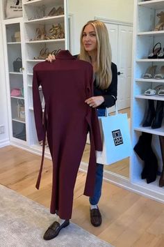 Styling this burgundy sweater dress for a fall dinner tonight - this look would also be perfect for a chic holiday outfit. Tap to shop and bring this fashion inspo to life! Burgundy Sweater Dress, Chic Holiday, Fall Dinner, Holiday Outfit, Burgundy Sweater, Burgundy Dress, Long Sleeve Turtleneck, Dinner Tonight