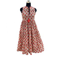 Women Cotton Summer Dress, Handblock Print Cotton Dress, Block Print Dress, Cotton Tier Dress, Printed Cotton dress Indian Wrap Dress, Summer Gown, Cotton Fabric Dress, Summer Gowns, Block Print Dress, Cotton Voile Dress, Cotton Summer Dress, Voile Dress