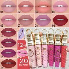 short description is not available Color: Beige. Nude Liquid Lipstick, Shimmer Lipstick, Matte Nude Lipstick, Red Lip Gloss, Lip Gloss Cosmetics, Tinted Gloss, Metallic Lips, Lipstick Kit, Glitter Lip Gloss