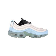 Elevate Your Sneaker Collection With The Nike Air Max Plus 97 Layer Cake Sneakers In Light Blue Leather, Featuring A Unique Four-Tiered Design Reminiscent Of A Decadent Cake. Each Tier Showcases Vibrant Colors Merging Harmoniously, While The Mica Green Sole Adds A Refreshing Touch To The Overall Aesthetic. Nike Air Max Plus 97 Layer Cake Sneakers In Light Blue Leather Condition: Very Good Material: Leather Size: Eu42.5/Us9/Uk8 Sign Of Wear: Light Wear On Soles Sku: 358079 Nike Light Blue Sneakers For Streetwear, Blue Nike Air Max Lace-up Sports Shoes, Light Blue Air Max Cushioned Lace-up Sneakers, Blue Mesh Air Max Cushioned Sneakers, Blue Synthetic Nike Air Max Sporty Sneakers, Aesthetic Nike, Air Max Plus, Nike Air Max Plus, Sneaker Collection