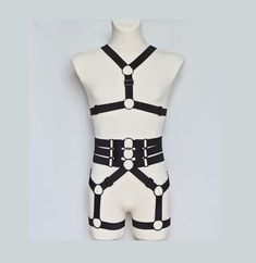 Black Beauty Men Black Elastic harness set, ONE SIZE, adjustable strap harness, Stretch Harness, Cosplay, roleplay, nightclub, lingerie by DebutLingerie on Etsy Elastic Harness, Garter Harness, Strap Harness, Black Beauty, Male Beauty, Night Club, Ukraine, Lingerie, Shop My