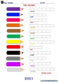 the color scheme for pencils is shown in this graphic file, which includes different colors and