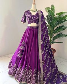 Instagram$Facebook Follow Us :- @jayamarfab Ready To Wear Lehanga Choli Heavy Embroidery Sequence Work Lehenga Gift For Her We Make Wedding Lehengas, Indian Lehenga, Bridal Lehenga, Designer Lehenga, South Indian Dresses, Lengha Choli, Chaniya Choli, Lancha, Semistitched Lehenga, Bridesmaid Lehengas, Sabyasachis Lehengas, Floral Skirts, Punjabi Lehengas, Ethnic Lehengas, Indo-western Outfits, Indian Outfits, Bollywood lehengas. Fabric Details :- Lehenga :- Fabric : Faux Georgette With Heavy Embroidery Sequence Work Lehenga Flair: 3 mtr Lehenga Inner : Cotton Lehenga Length: 42-43 Inches Blouse :- Fabric: Faux Georgette With Heavy Embroidery Sequence Work With Extra Sleeves Fabric and Attached Cups (Full Stitched XL Size XXL Margin ) Dupatta :- Dupatta Fabric : Heavy Faux Georgette With Emb Wedding Outfits Indian, Chaniya Choli Designs, Lehenga Choli Designs, Pengantin India, Simple Lehenga, Cotton Lehenga, Sabyasachi Lehenga, Lehenga Designs Simple, Work Lehenga