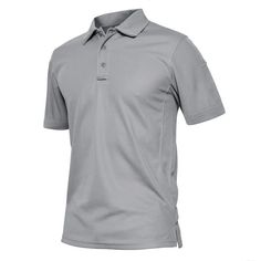 Gray Short Sleeve Polo Shirt For Sports, Gray Short Sleeve Sports Polo Shirt, Gray Cotton Polo Shirt For Sports, Summer Sport, Sports Polo Shirts, Tennis Shirt, Polo Shirts For Men, Grey Polo Shirt, Tactical Clothing