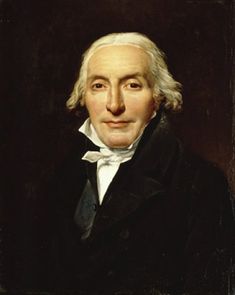 an old painting of a man with white hair