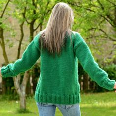 Thick Turtleneck, Turtleneck Jumper, Handmade Knitwear, Turtle Neck Jumper, Green Soft, Mohair Sweater, Sweater Coats, Wool Sweater, Wool Sweaters