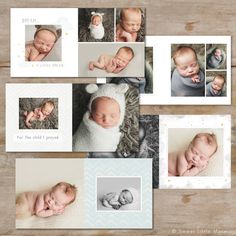 a collage of photos with baby's birth pictures