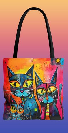 Cute Cats Canvas Tote Bag Funny Cat Tote Aesthetic Gift for Cat Lover Summer Bag for Cat Owner Beach Tote Canvas Artsy Gift Boho Tote Bag - Etsy Casual Cat Design Shoulder Bag As A Gift, Casual Cat Design Shoulder Bag Gift, Casual Shoulder Bag With Cat Design For Gift, Multicolor Shoulder Bag With Cat Design For Everyday Use, Casual Multicolor Shoulder Bag With Cat Design, Daily Use Multicolor Bags With Animal Design, Trendy Cat Design Bags For Gifts, Casual Multicolor Cat Design Shoulder Bag, Trendy Travel Bags With Cat Print