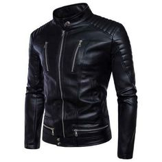 Occident Mens Punk Motorcycle Multi-zipper Slim Faux Leather Jacket Size M-5XL L Item description Brand Unbranded Size M-5XL Size Type Regular Style Motorcycle Jacket Accents Zipper Closure Zip Collar Style Stand-Up Country/Region of Manufacture China Features Full Zip Fit Slim Garment Care Machine Washable MPN Does not apply Occasion Casual Outer Shell Material Faux Leather Pattern Solid Sleeve Length Long Sleeve Theme Punk Type Jacket Year of Manufacture 2020-2029   Shipment Payment Return & W Punk Leather Jacket, Motorbike Clothing, Motorcycle Wear, Faux Leather Jacket Men, Biker Look, Biker Coat, Leather Coat Jacket, Faux Leather Coat, Pu Leather Jacket